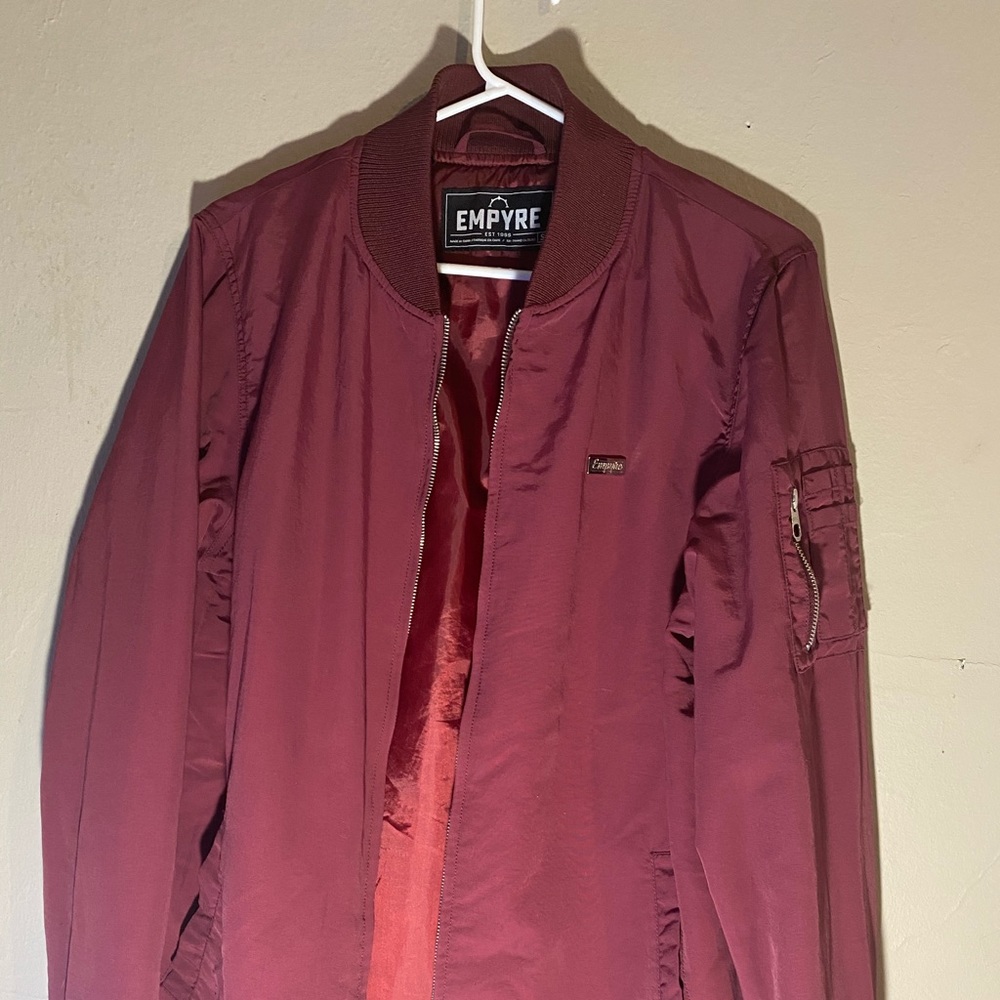 Maroon Empire bomber jacket (Small)
